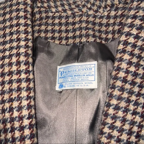Vintage Pendleton Women's Blazer Made in USA, 100% Pure Virgin Wool - Picture 4 of 7